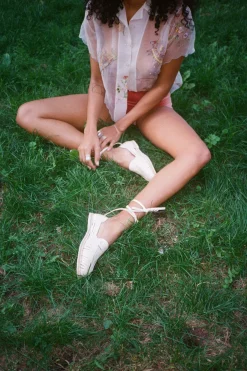 Blush Lace Up Huarache
