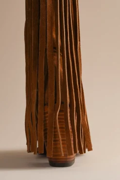 Fringe Atlas Boots In Suede