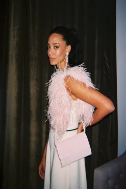 Lijadu Bird Bag In Candy Floss Suede