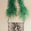 Lijadu Bird Bag With Cactus Green Handle