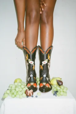 My Body My Choice Doodle Cowboy Bootie