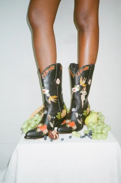 My Body My Choice Doodle Cowboy Bootie