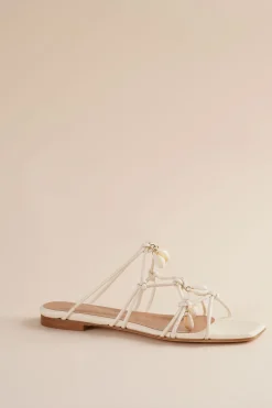 Shoreline Flat Sandal In Ivory